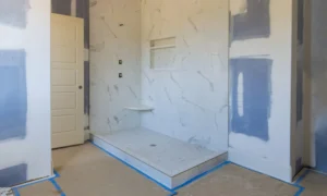 on going renovation of master bathroom