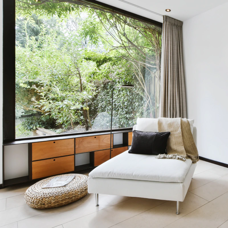 interior of simple living room